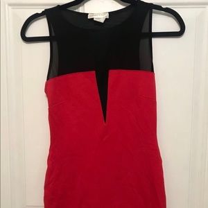 Black and Red Dress